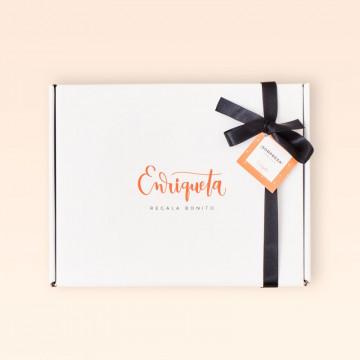 Caja sorpresa de regalo Enriqueta Regala Bonito, color blanco