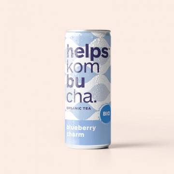 Té Kombucha Orgánico Helps Blueberry Charm, 250 ml.
