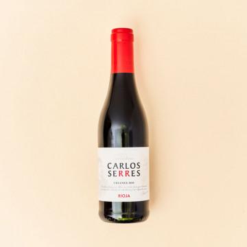 Vino tinto Rioja Carlos Serres Crianza 2014, 375 ml. 