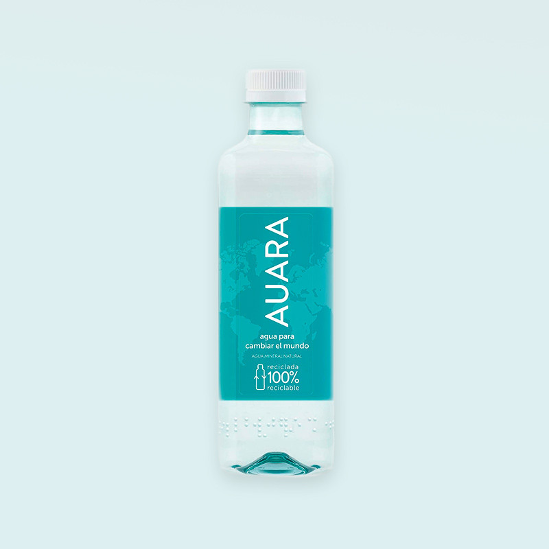 Agua mineral AUARA botella de 500 ml 