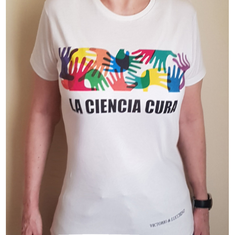 Camiseta Mujer Solidaria Fundación Isabel Gemio Victorio & Lucchino, frontal