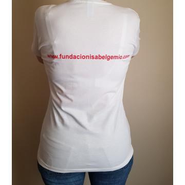 Camiseta Mujer Solidaria Fundación Isabel Gemio Victorio & Lucchino, parte trasera