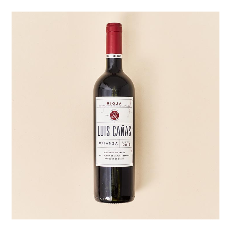 Vino Tinto LUIS CAÑAS Rioja Crianza 2016, botella de 75 cl