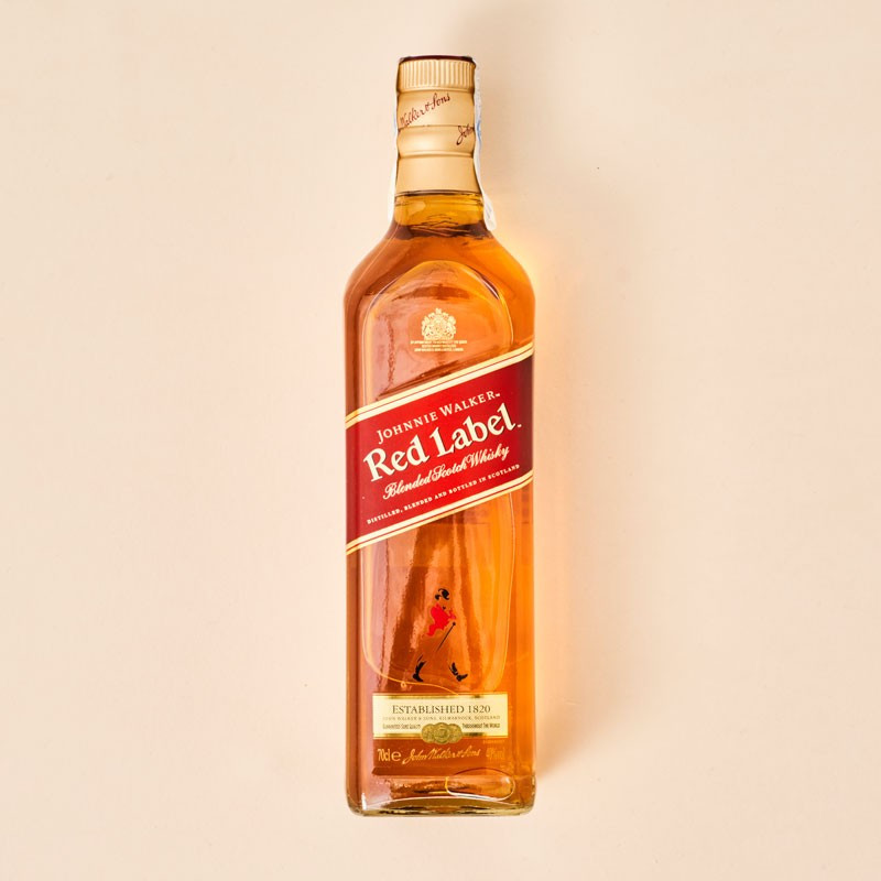 Whisky Johnnie Walker Red Label, botella de 70 cl.