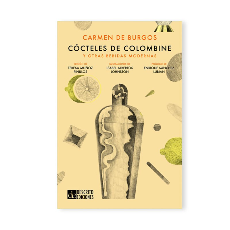 Libro «Cócteles de Colombine y otras bebidas modernas» de Carmen Burgos, portada.