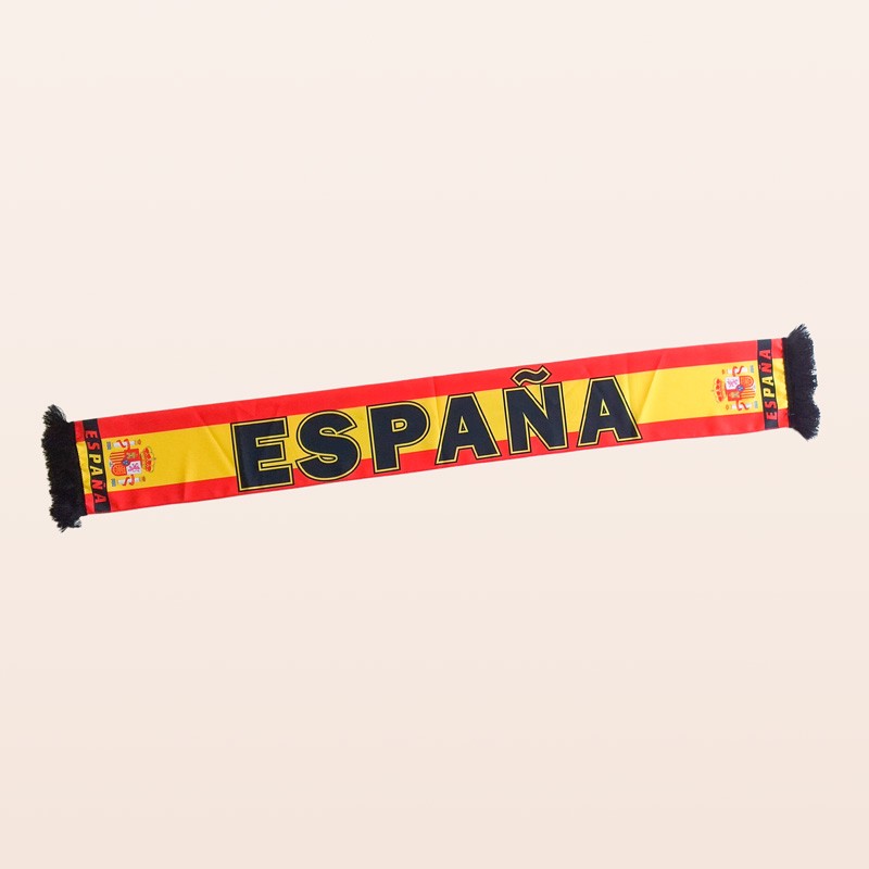 Bufanda con los colores de la bandera de España