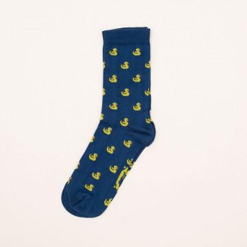 Calcetines Roits Socks azules con estampado de patitos amarillos