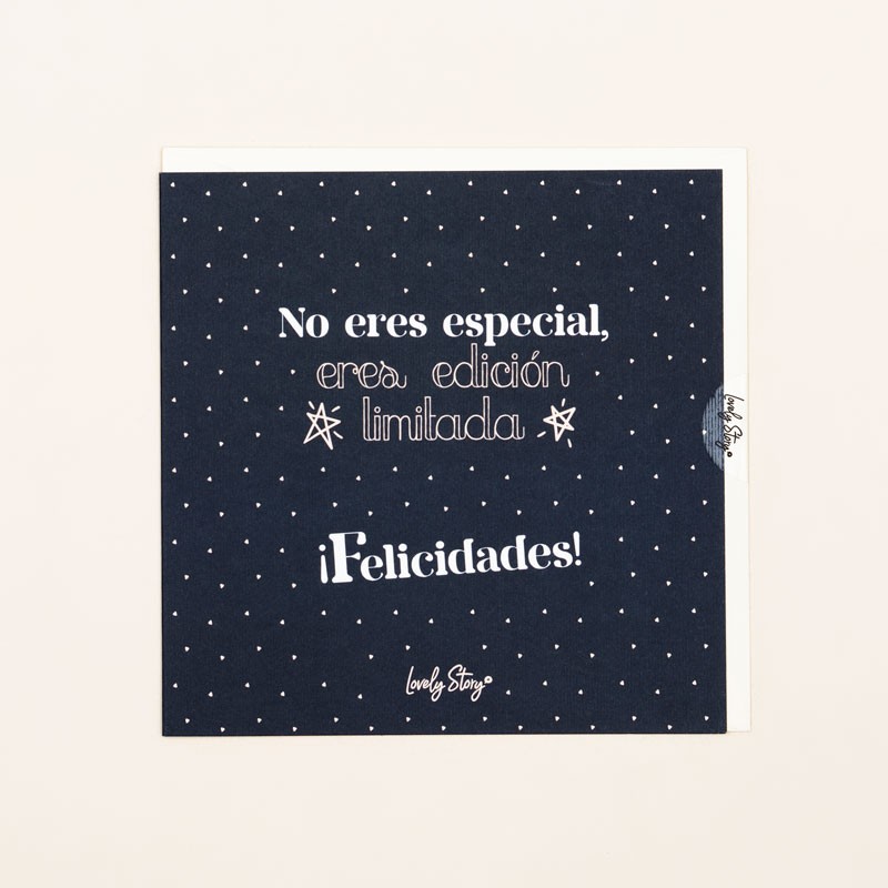 Tarjeta Felicitación «Edición Limitada», Lovely Story.