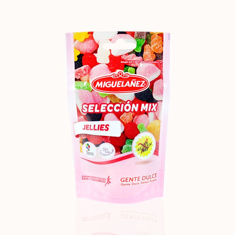 Jellies Selección Mix de Gominolas Sin Gluten Migueláñez, bolsa 165 g
