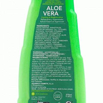 Crema hidratante Aloe Vera IDC 270 ml, etiquetado