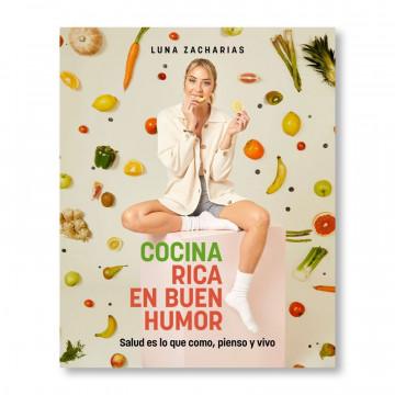 Portada del libro «Cocina rica en buen humor» de Luna Zacharias