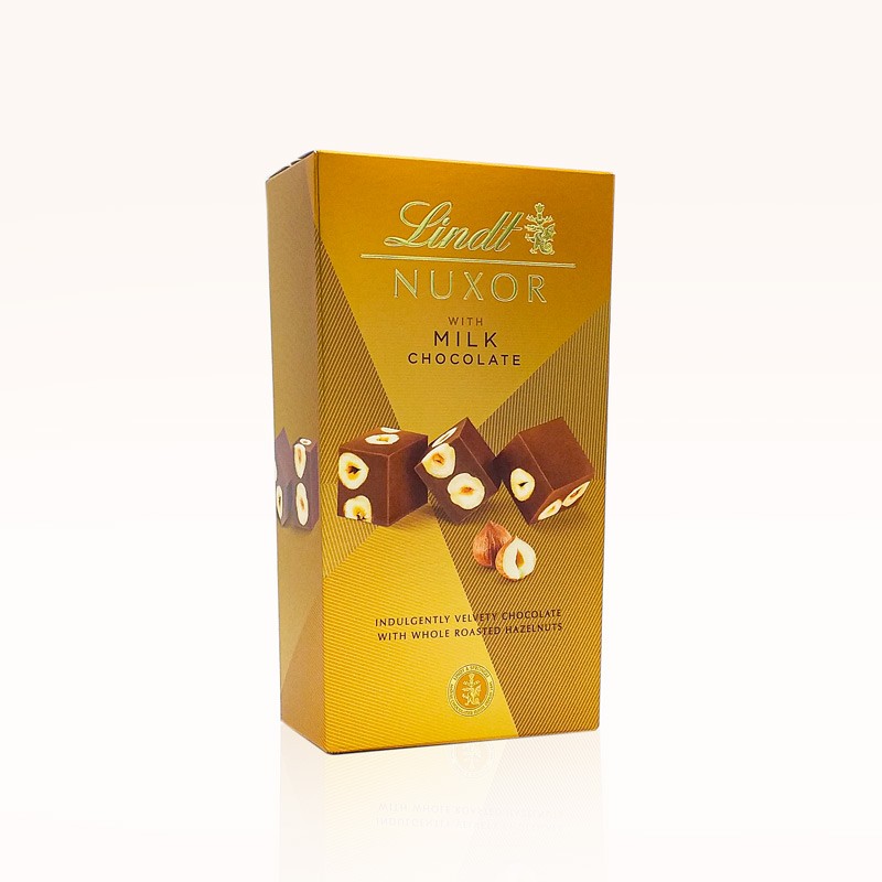 Bombones Lindt Nuxor de Chocolate con Leche y Avellanas image number null