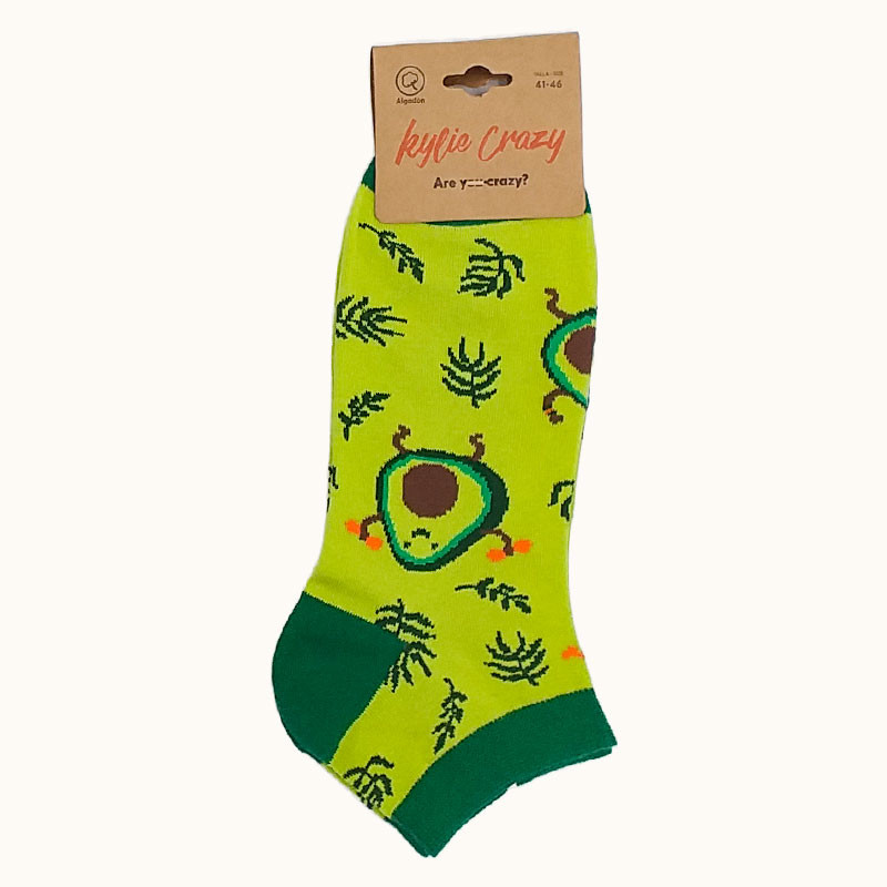 Calcetines Tobilleros Kylie Crazy Modelo Aguacates - 36-40 - Talla