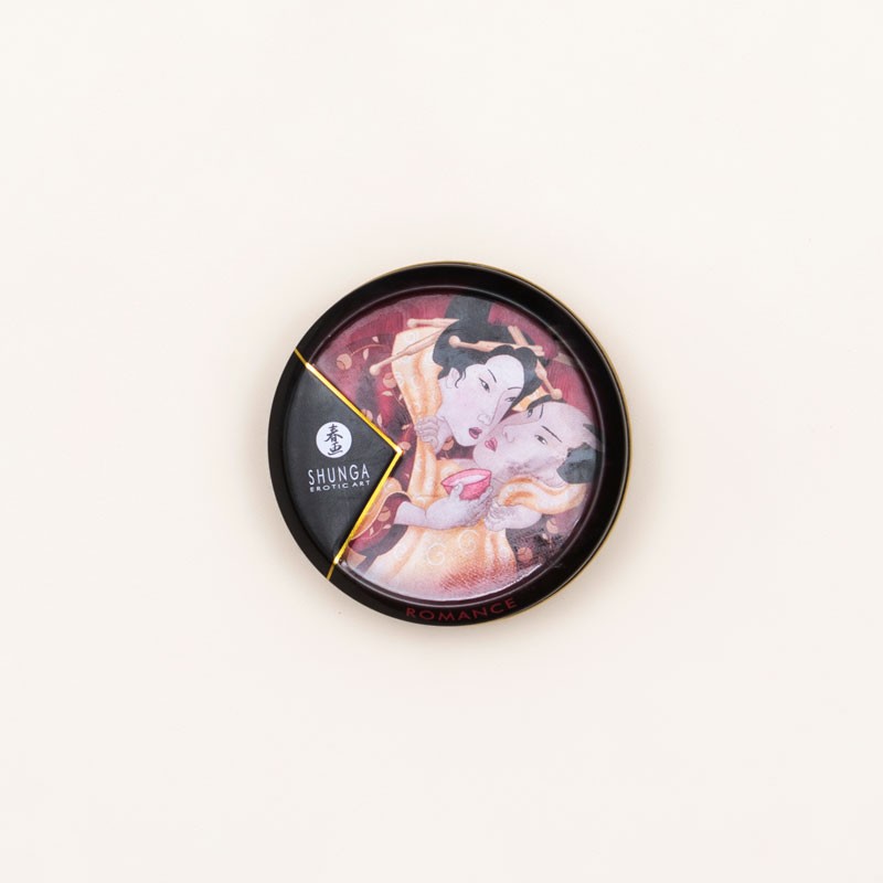 Vela de Masaje Shunga Erotic Art Romance Fresa y Champán image number null